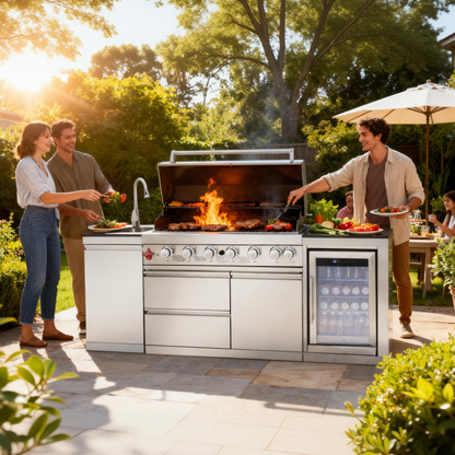6 Burner 83500 BTU Propane Gas BBQ Grill
