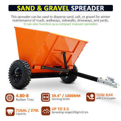 71 Gal Towable Sand spreader