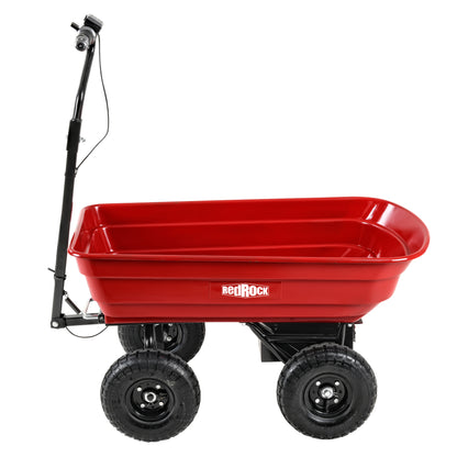75L 24V 180W Wheelbarrow 4-Wheeled Electric Garden Cart