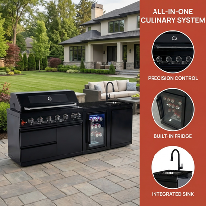 82" Deluxe Stainless Steel Gas Grill