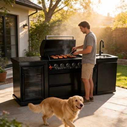 82" Deluxe Stainless Steel Gas Grill
