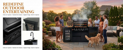82" Deluxe Stainless Steel Gas Grill