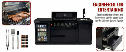 82" Deluxe Stainless Steel Gas Grill