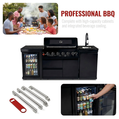 82" Deluxe Stainless Steel Gas Grill