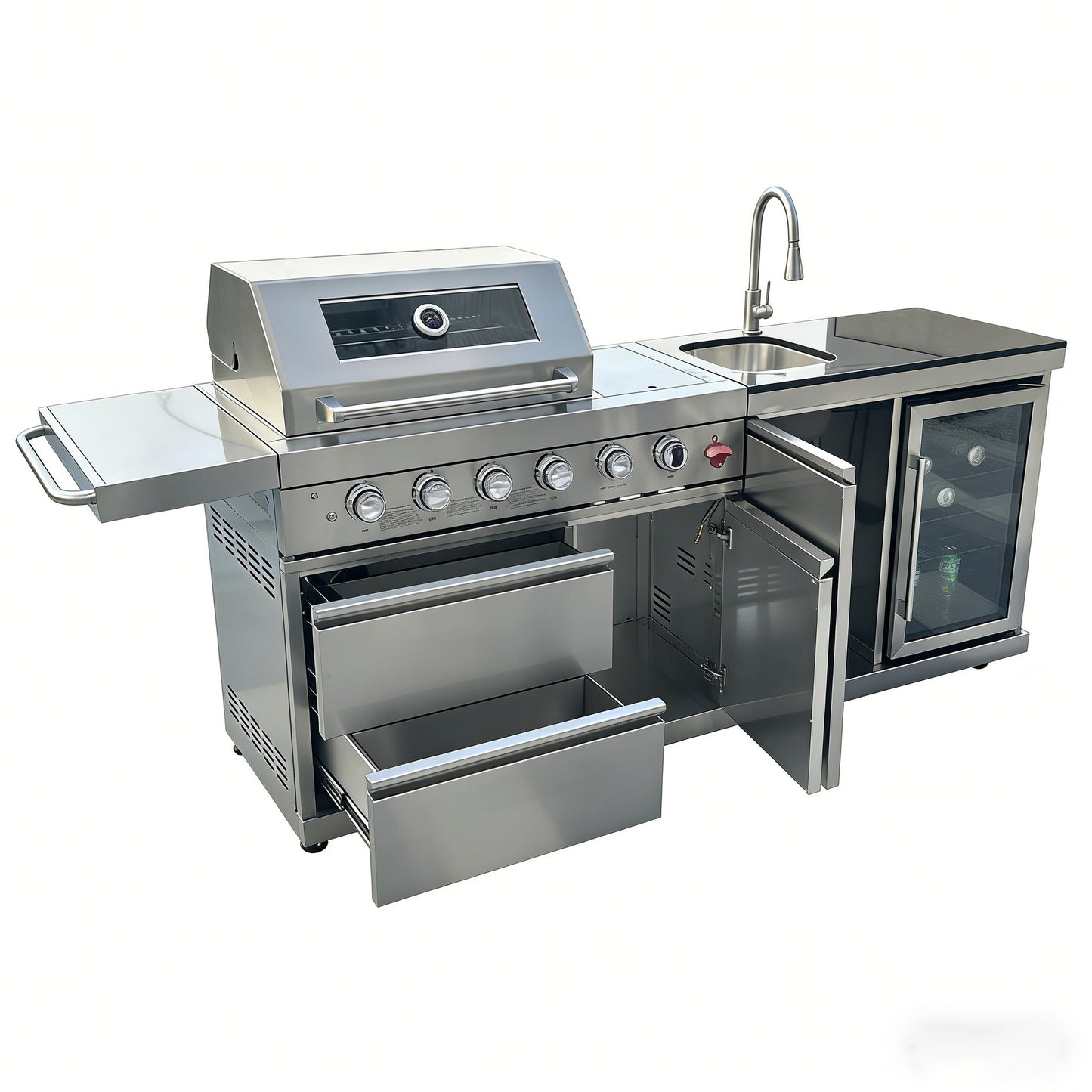 84-Inch Deluxe Stainless Steel Grill