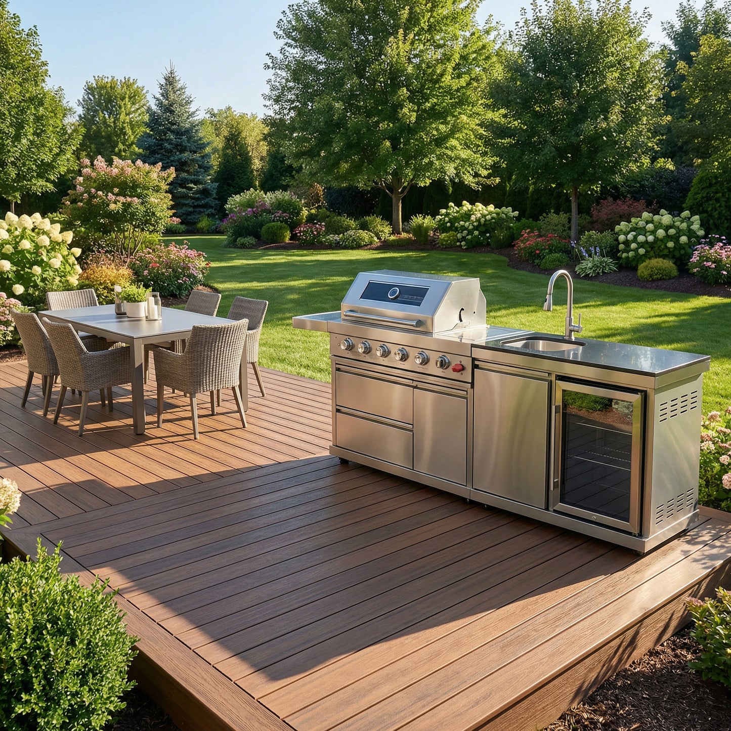 84-Inch Deluxe Stainless Steel Grill
