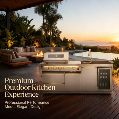 84-Inch Deluxe Stainless Steel Grill