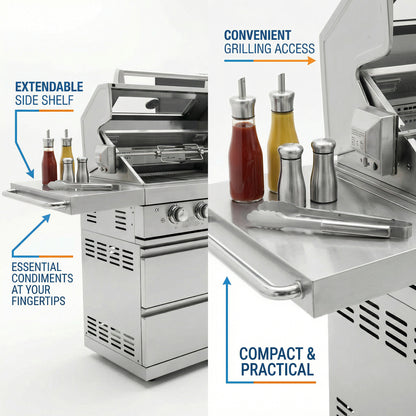 84-Inch Deluxe Stainless Steel Grill