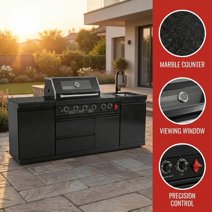 85-Inch Deluxe Stainless Steel Gas Grill