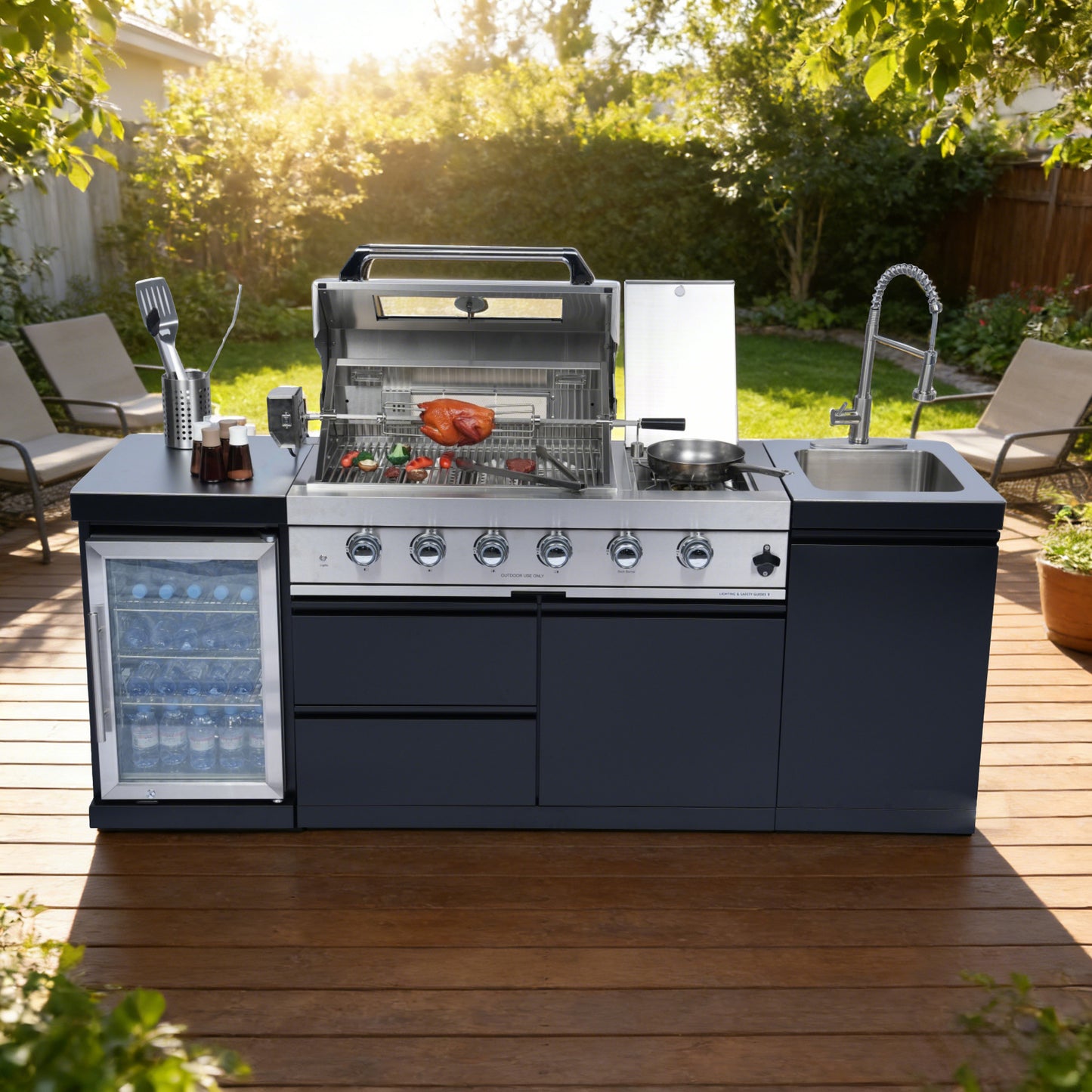 85-Inch Deluxe Stainless Steel Gas Grill
