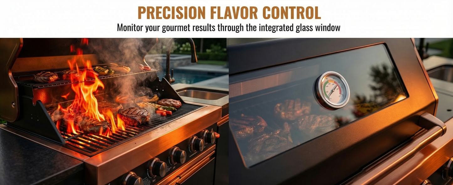 85-Inch Deluxe Stainless Steel Gas Grill