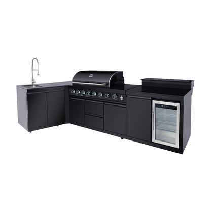 95.8 Inch Gas Grill Outdoor Kitchen Island