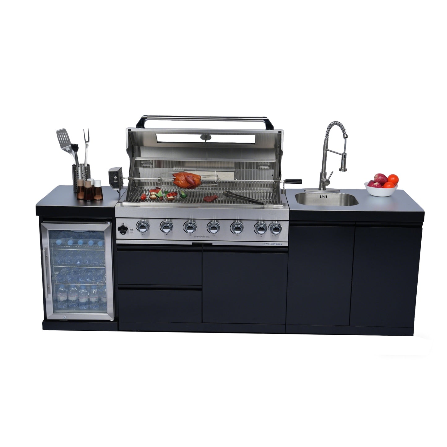 96-Inch Stainless Steel Gas Grill Outdoor