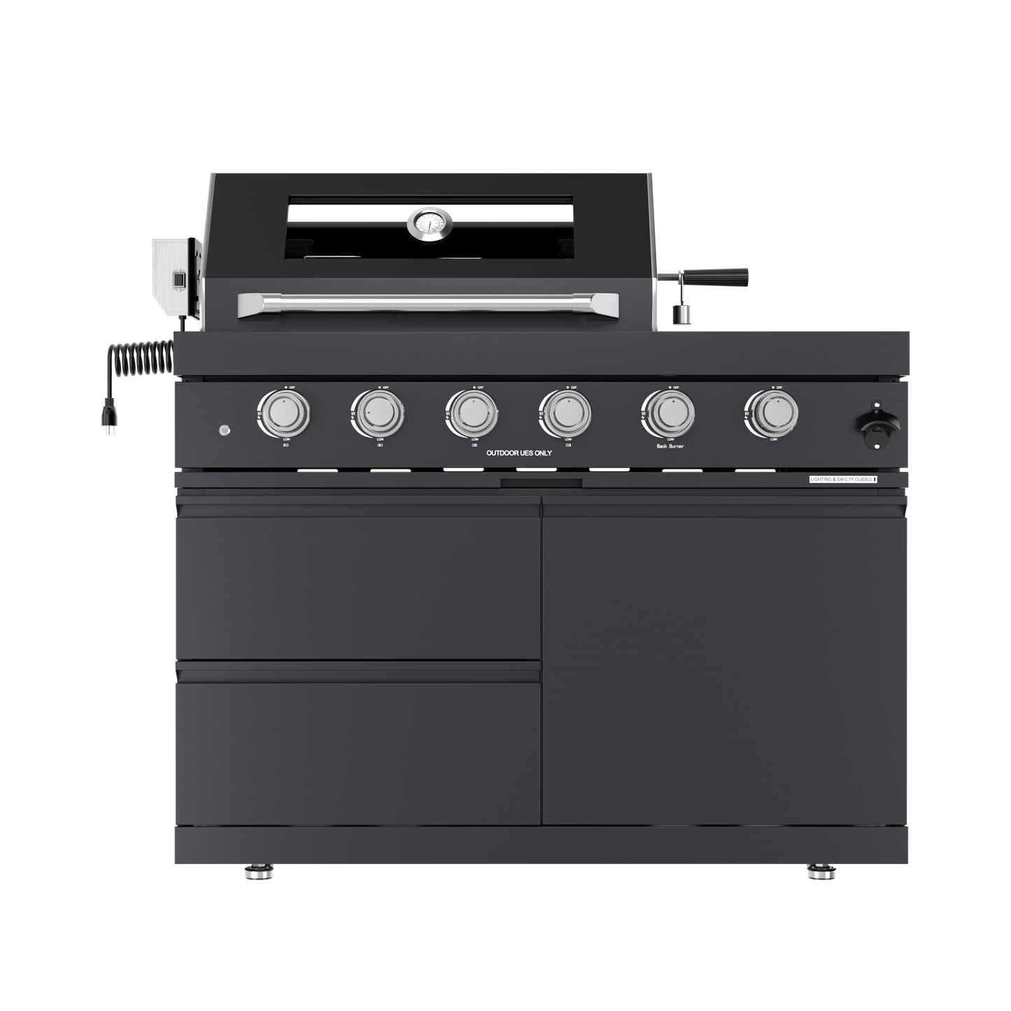 97" Deluxe Stainless Steel Gas Grill with Shed