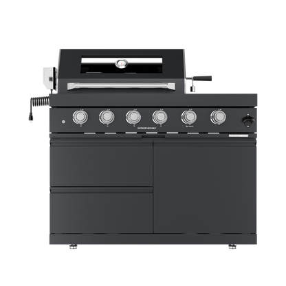 97" Deluxe Stainless Steel Gas Grill with Shed