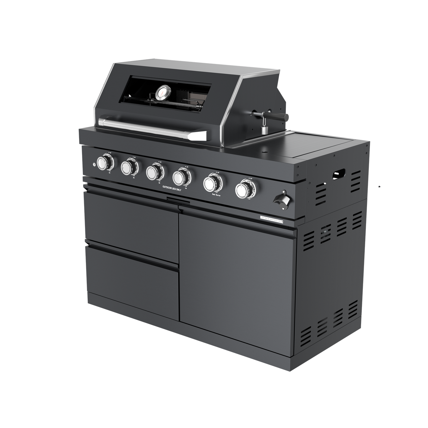 97" Deluxe Stainless Steel Gas Grill with Shed