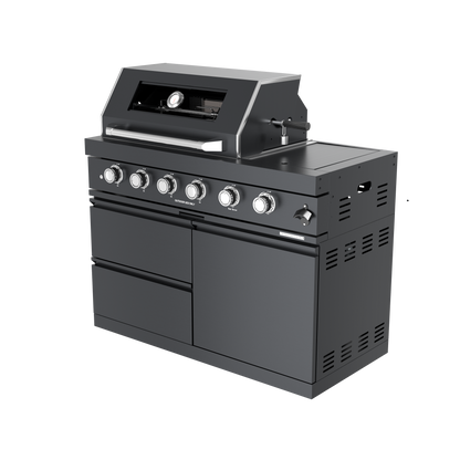 97" Deluxe Stainless Steel Gas Grill with Shed
