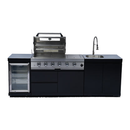 98-Inch Deluxe Stainless Steel Gas Grill