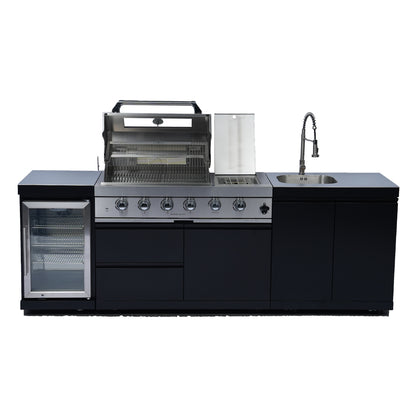 98-Inch Deluxe Stainless Steel Gas Grill