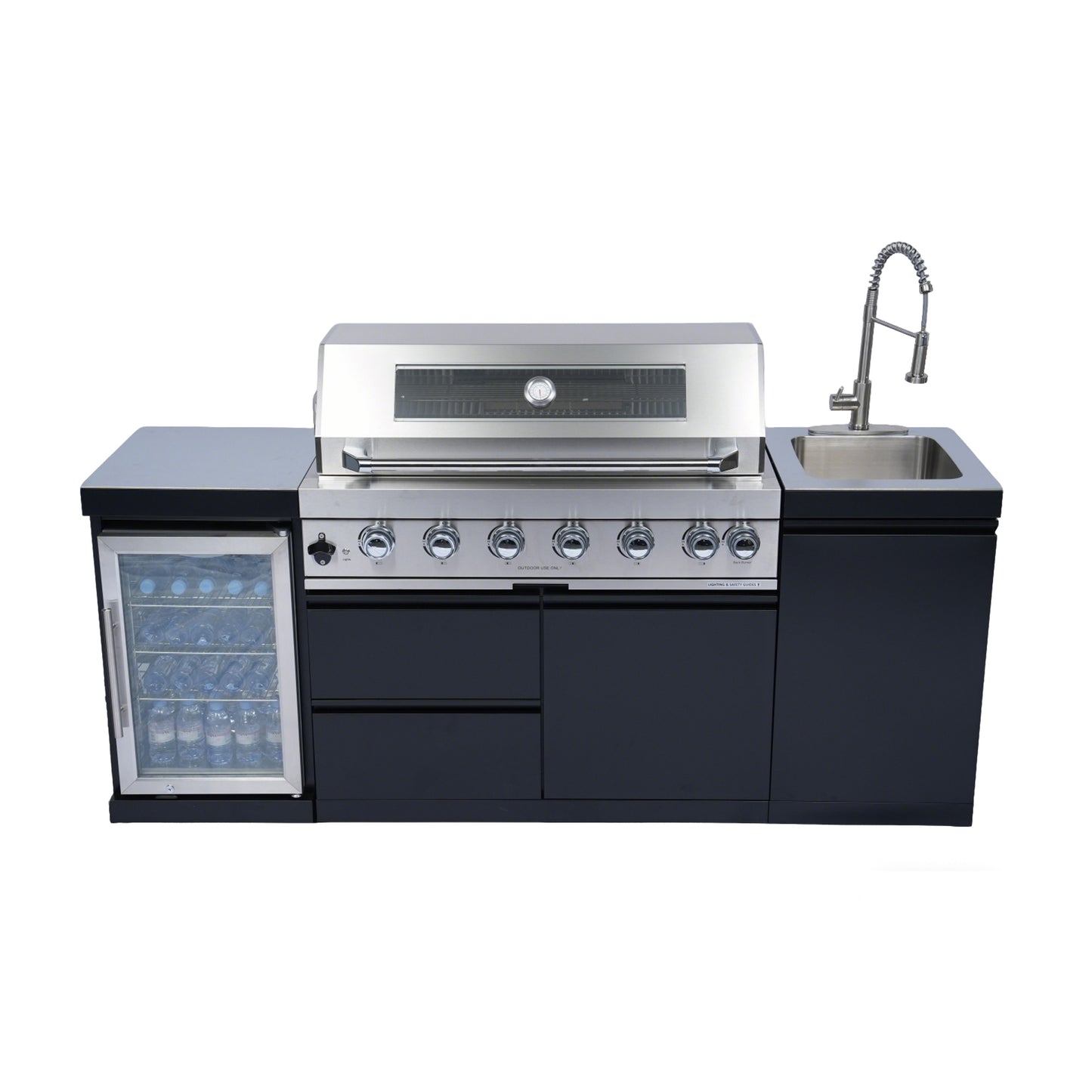 82" Deluxe Stainless Steel Gas Barbecue Grill