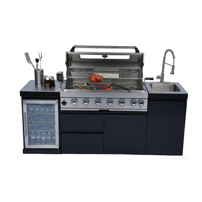 82" Deluxe Stainless Steel Gas Barbecue Grill