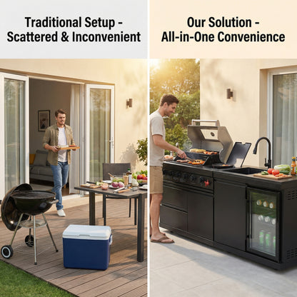 Deluxe Stainless Steel Gas BBQ Grill