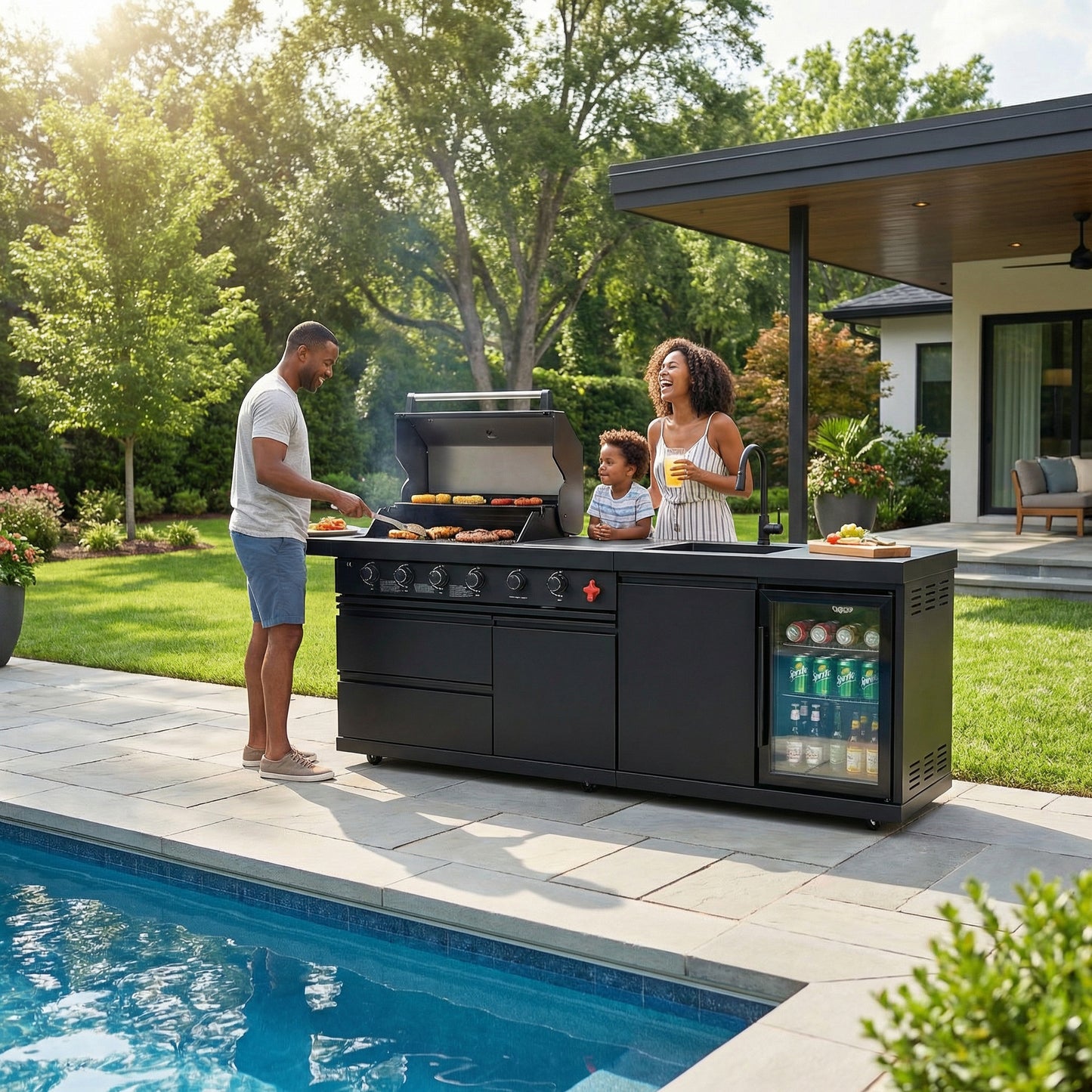 Deluxe Stainless Steel Gas BBQ Grill
