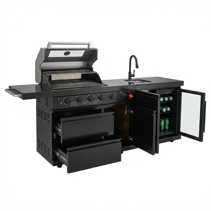 Deluxe Stainless Steel Gas BBQ Grill
