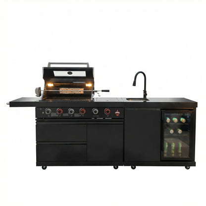 Deluxe Stainless Steel Gas BBQ Grill