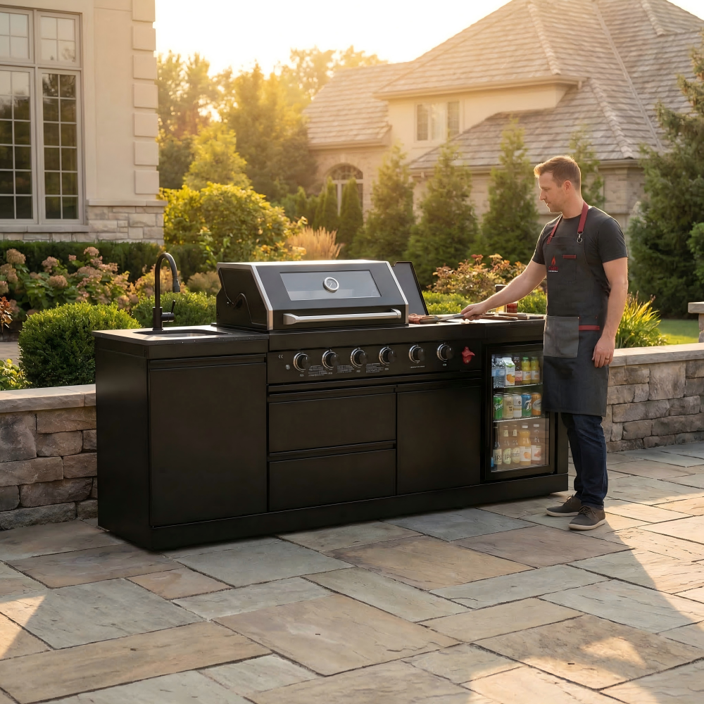 Deluxe Stainless Steel Gas Grill