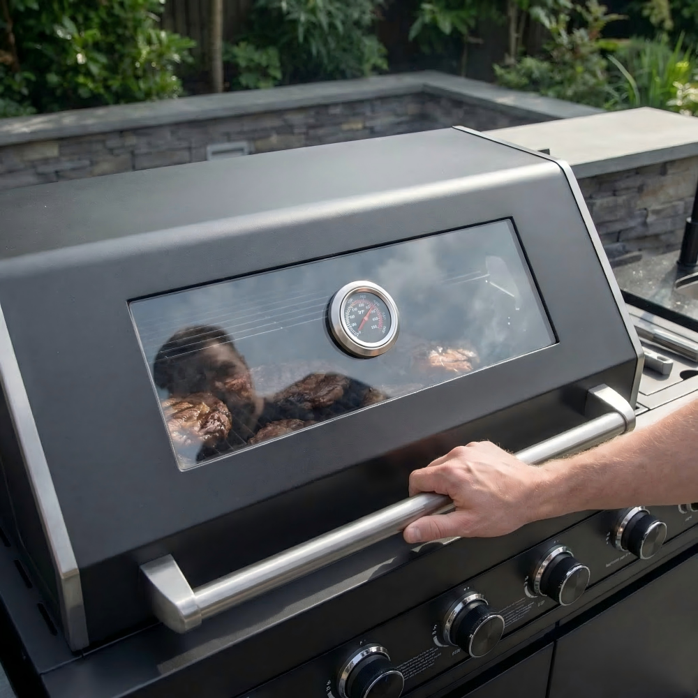 Deluxe Stainless Steel Gas Grill