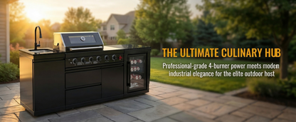 Deluxe Stainless Steel Gas Grill