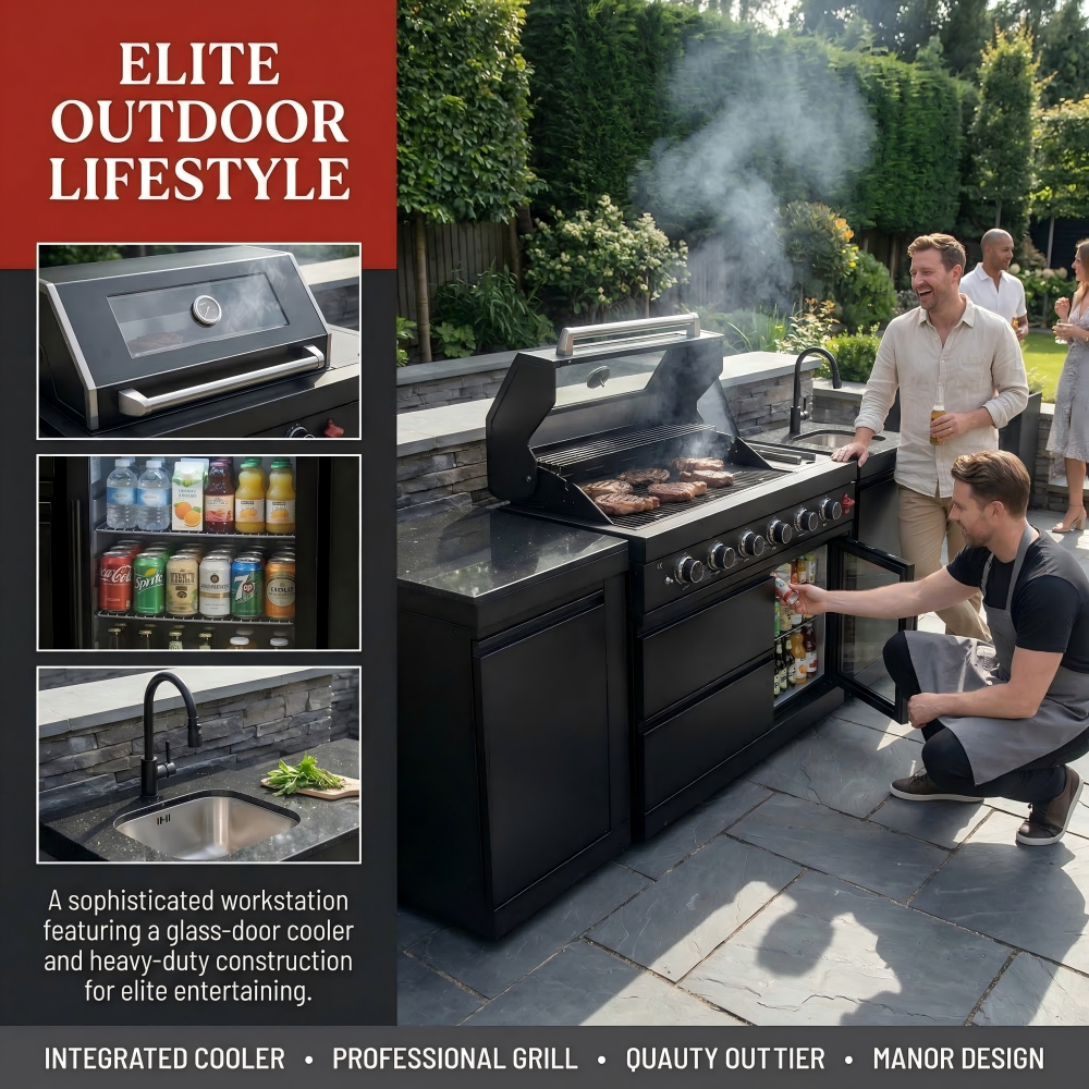 Deluxe Stainless Steel Gas Grill