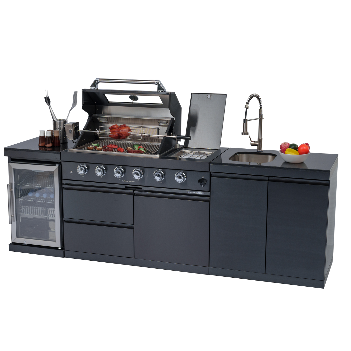 46‘ Deluxe Stainless Steel Propane Gas Grill