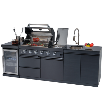 46‘ Deluxe Stainless Steel Propane Gas Grill