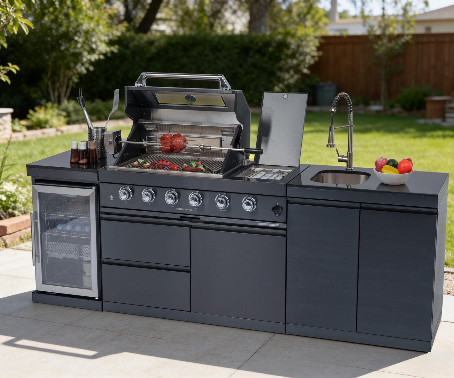 46‘ Deluxe Stainless Steel Propane Gas Grill