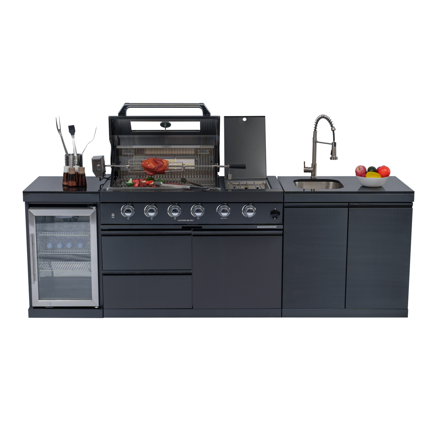 46‘ Deluxe Stainless Steel Propane Gas Grill