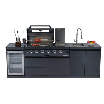 46‘ Deluxe Stainless Steel Propane Gas Grill