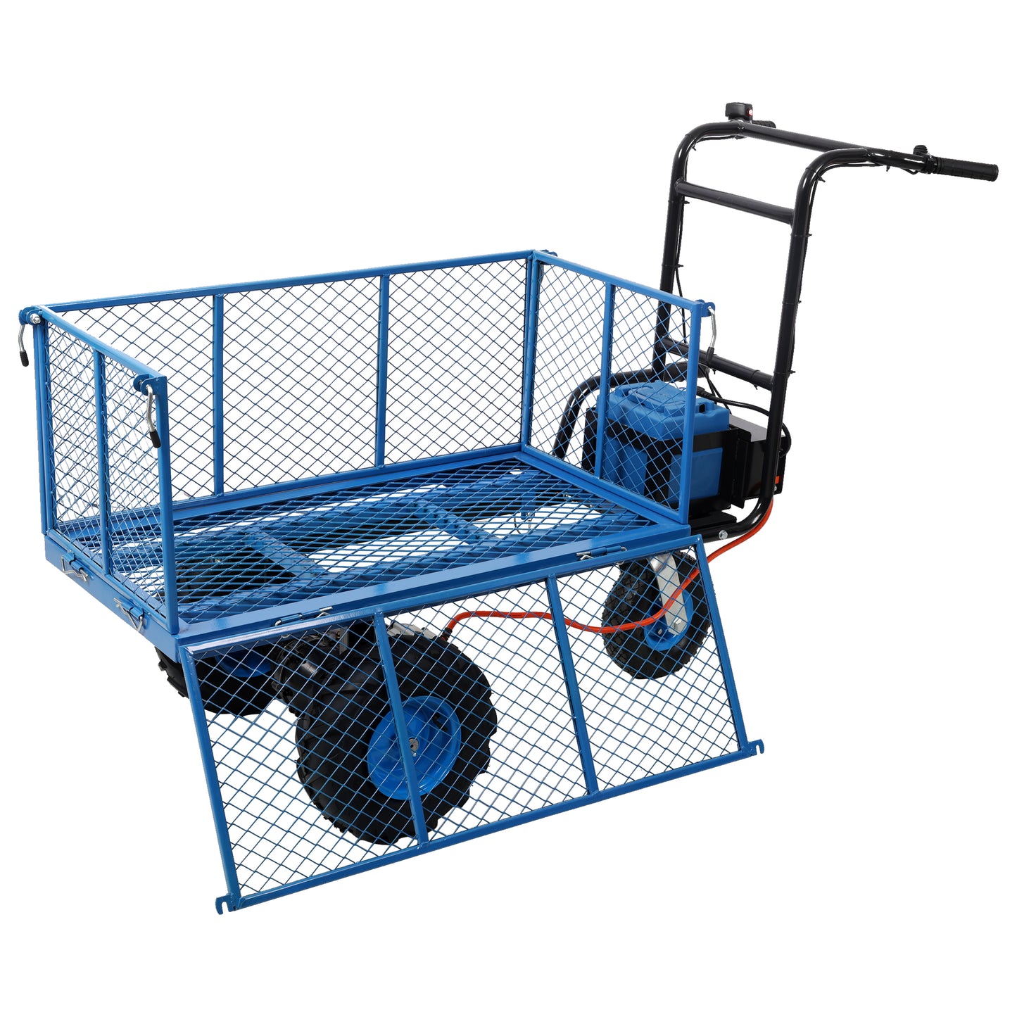 Electric Powered Utility Wheelbarrow Garden Wagon Dump Cart