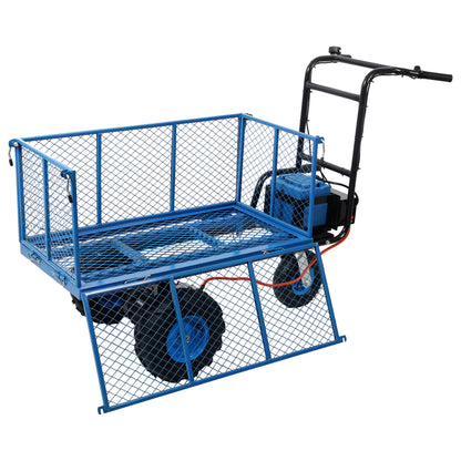 Electric Powered Utility Wheelbarrow Garden Wagon Dump Cart
