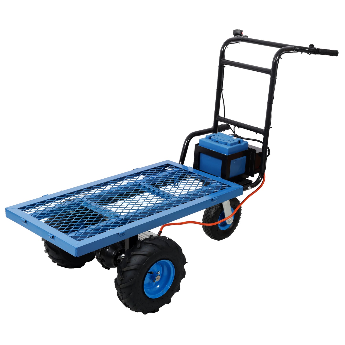 Electric Powered Utility Wheelbarrow Garden Wagon Dump Cart