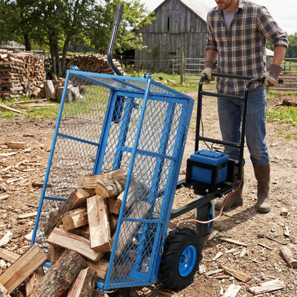 Electric Powered Utility Wheelbarrow Garden Wagon Dump Cart
