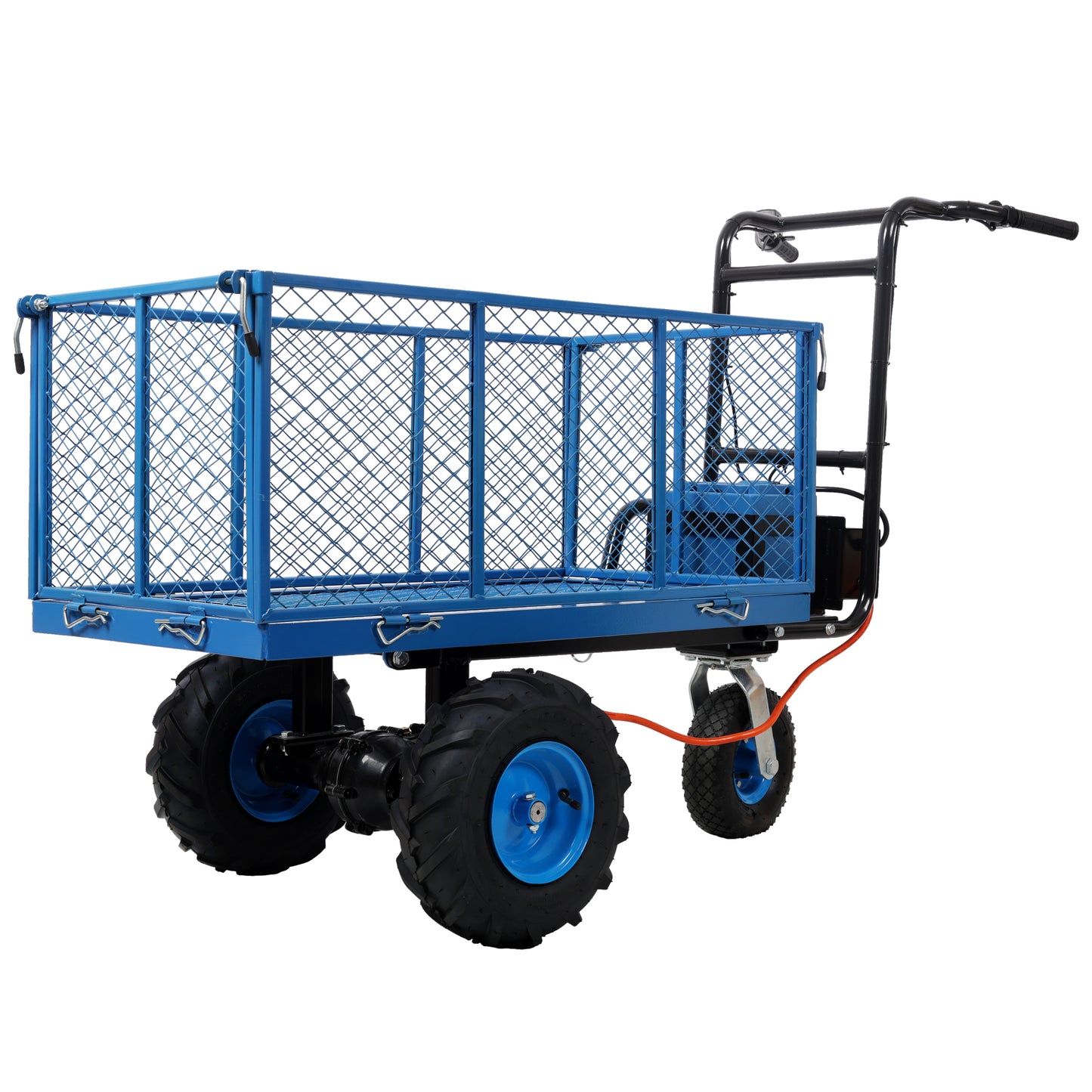 Electric Powered Utility Wheelbarrow Garden Wagon Dump Cart