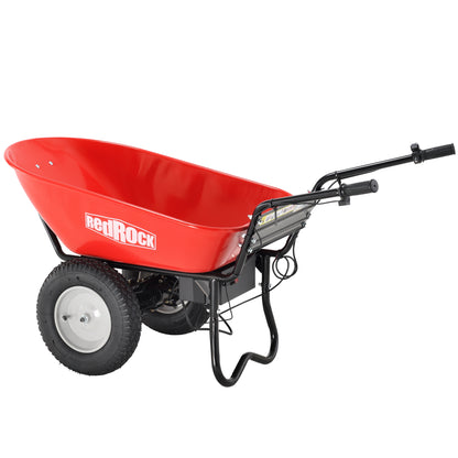 Electric Wheelbarrow Utility Cart 330 lb Capacity Barrel Dump