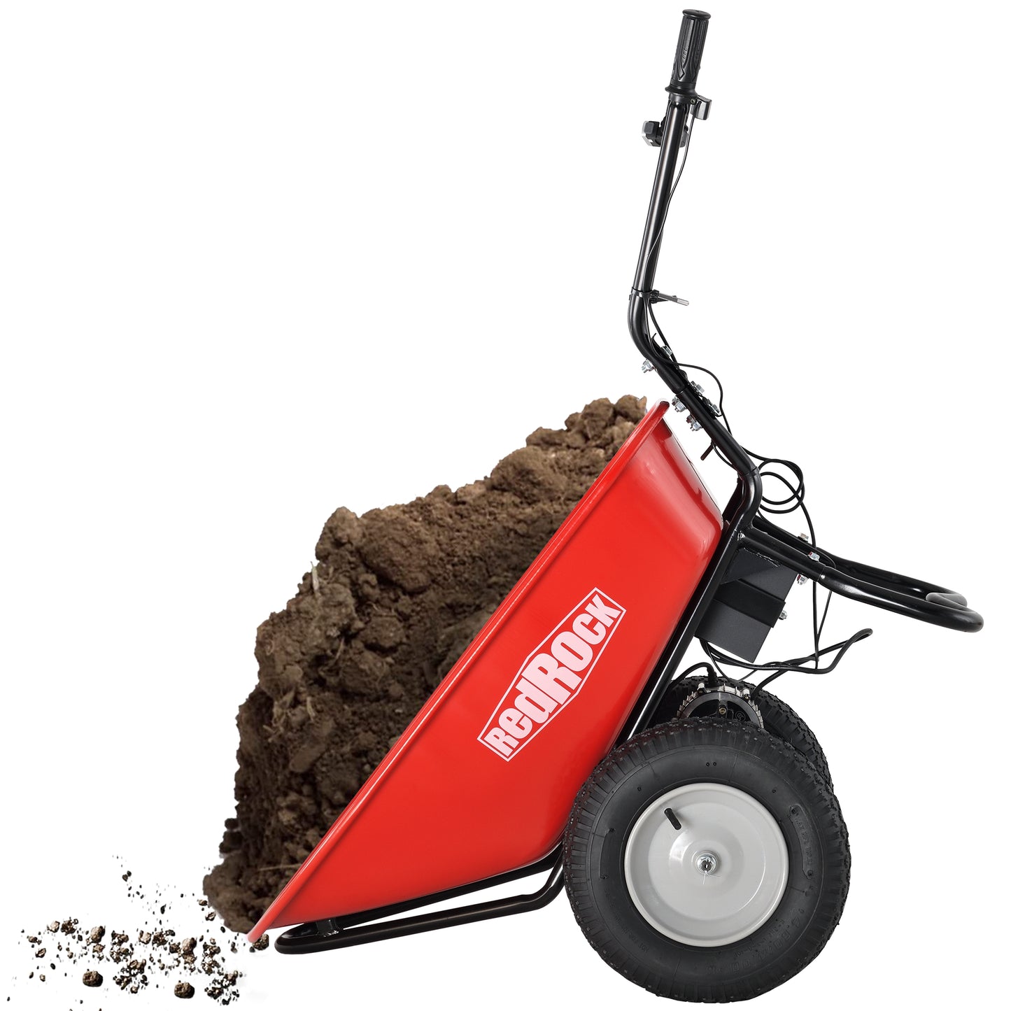 Electric Wheelbarrow Utility Cart 330 lb Capacity Barrel Dump