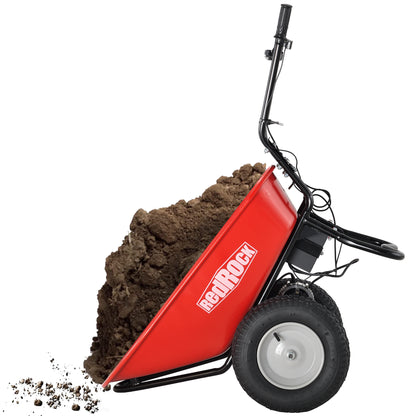 Electric Wheelbarrow Utility Cart 330 lb Capacity Barrel Dump