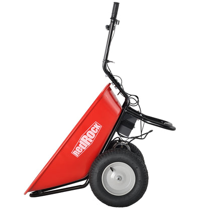 Electric Wheelbarrow Utility Cart 330 lb Capacity Barrel Dump