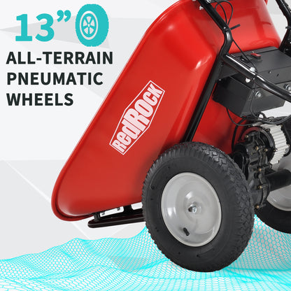 Electric Wheelbarrow Utility Cart 330 lb Capacity Barrel Dump