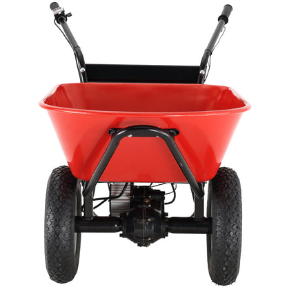 Electric Wheelbarrow Utility Cart 330 lb Capacity Barrel Dump