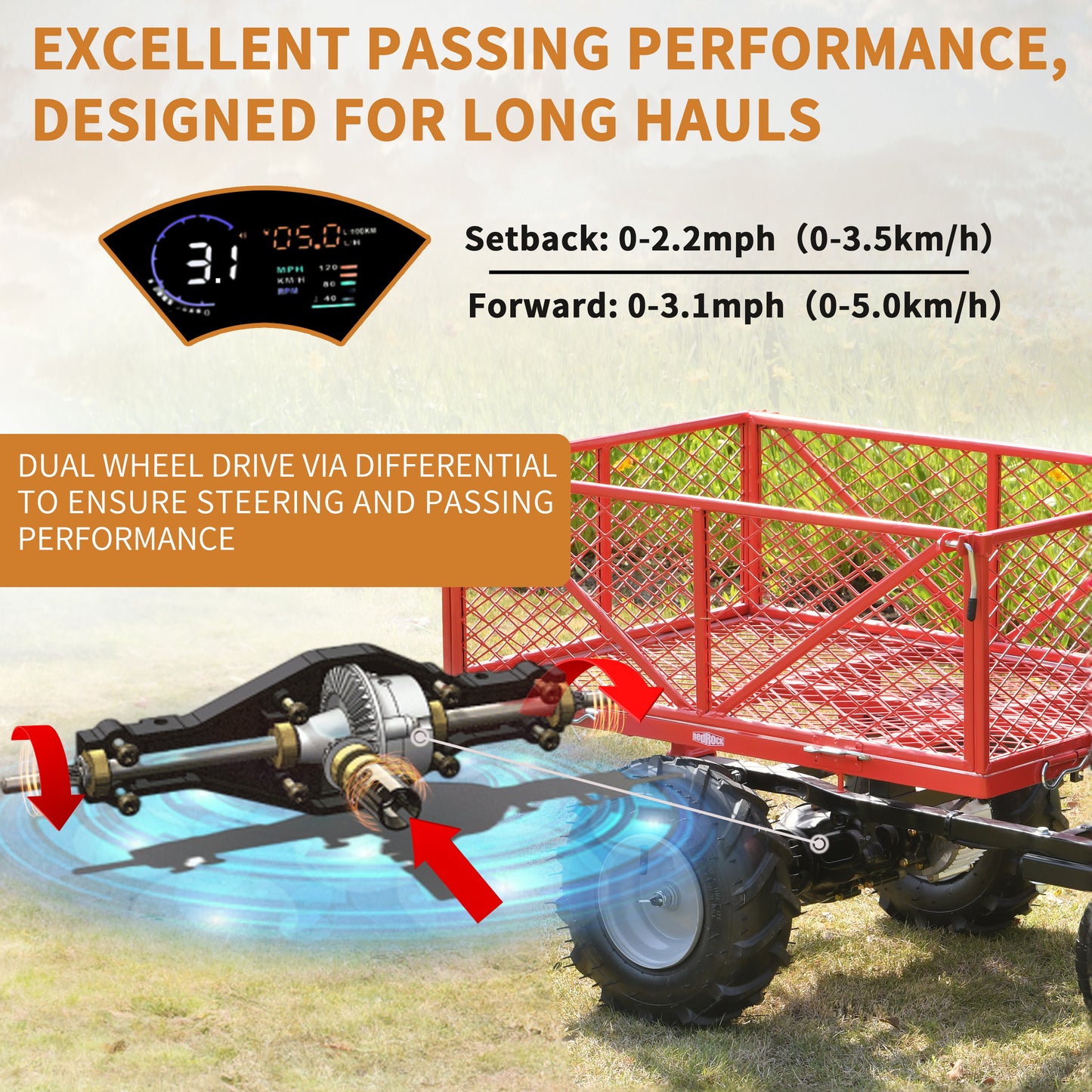 Electric Wheelbarrow Utility Cart